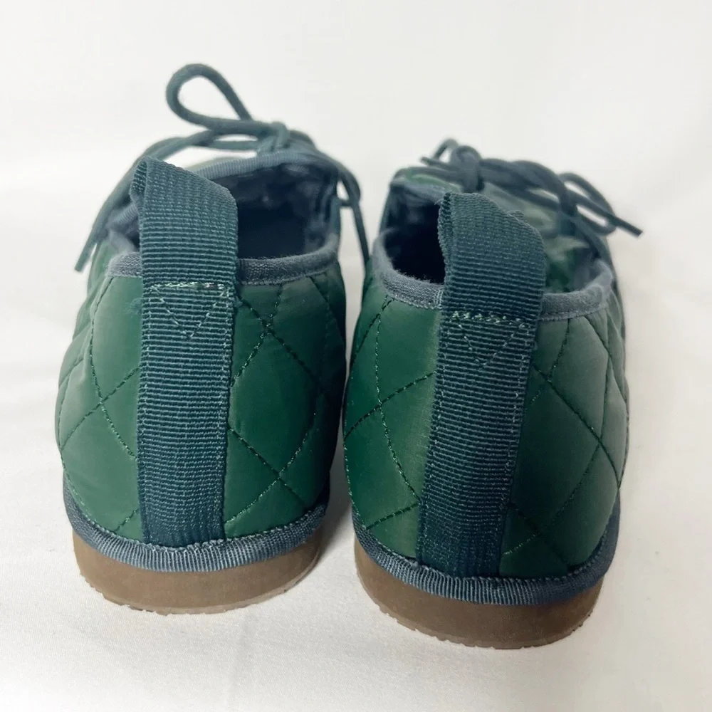 J. Crew Green Quilted Chore Slippers for Men
